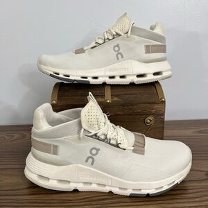 On Running Cloudnova 2 Womens Size 8.5 Mesh Running Shoes 'Ice Sand' 3WE30222053